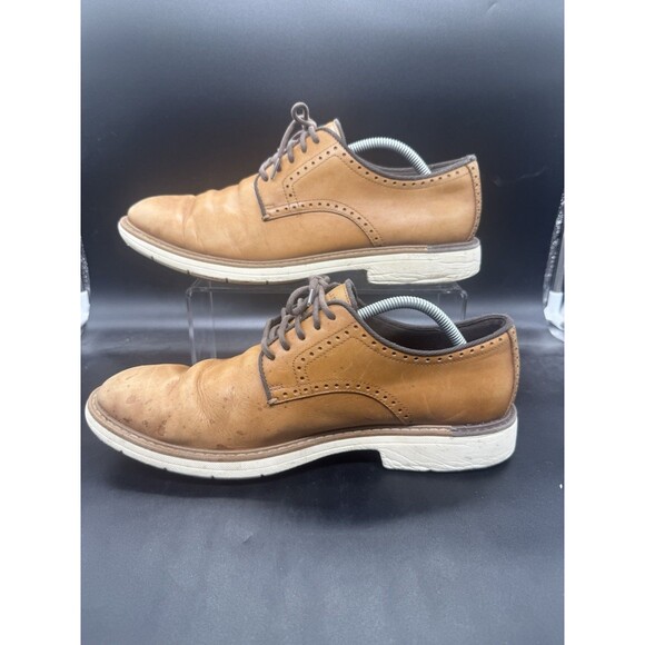 Cole Haan Shoes Mens 11 British Tan Leather Shoe Oxford Casual C34125 Grand 360 main image 7